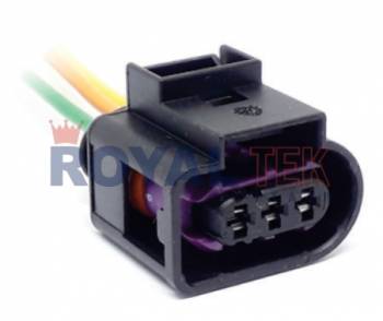 FICHA DE CONEXION ROYALTEK 3 (TRES) VIAS SENSOR ROTACION VOLKSWAGEN UP - VENTA EN PAQUETES DE 5 UNIDADES ---